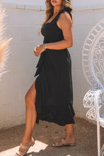 Load image into Gallery viewer, Black Tie Shoulder Maxi Dress
